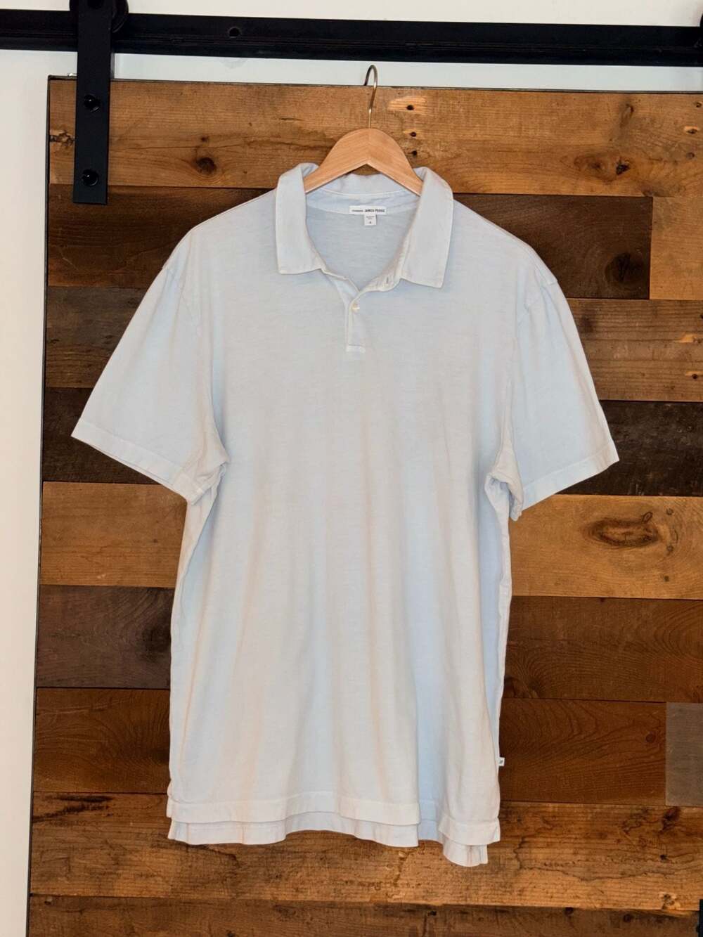Standard James Perse Men's Supima Cotton Polo Blue Size 4